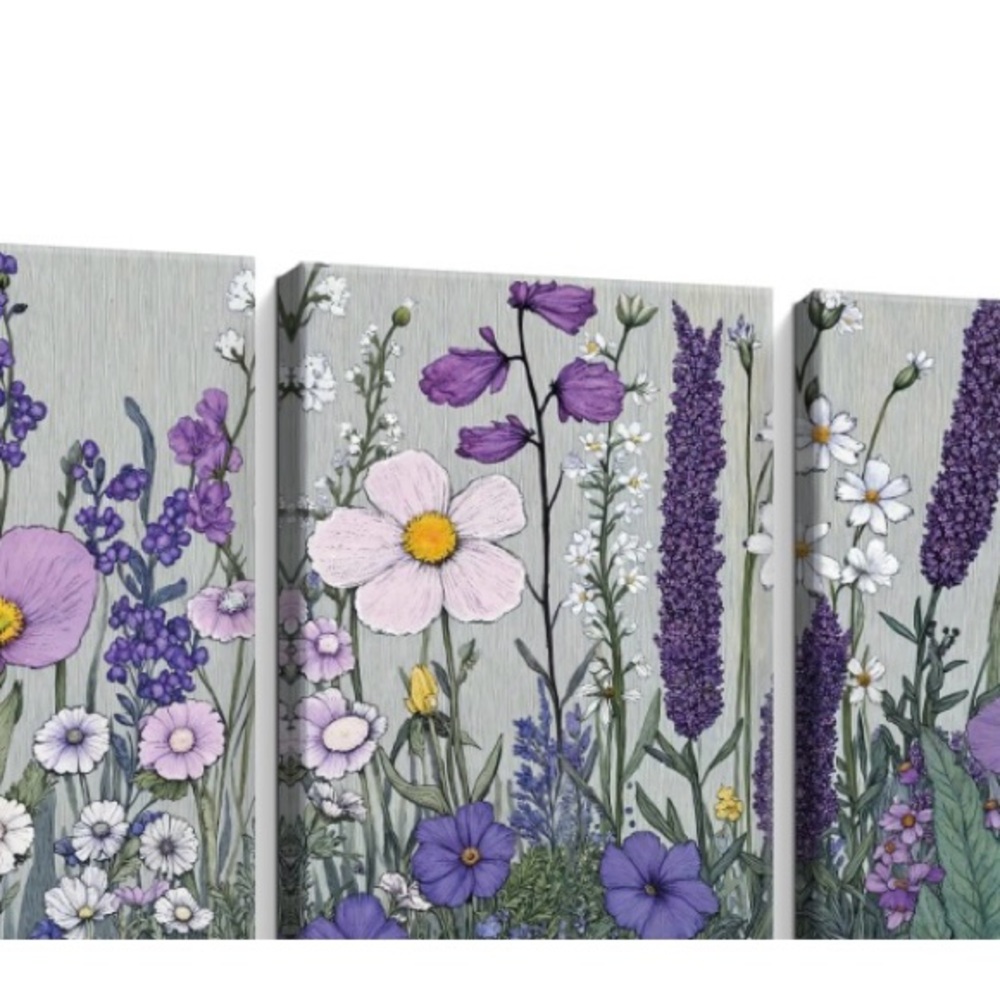 Floral Canvas Wall Art Set Beautiful 🌸